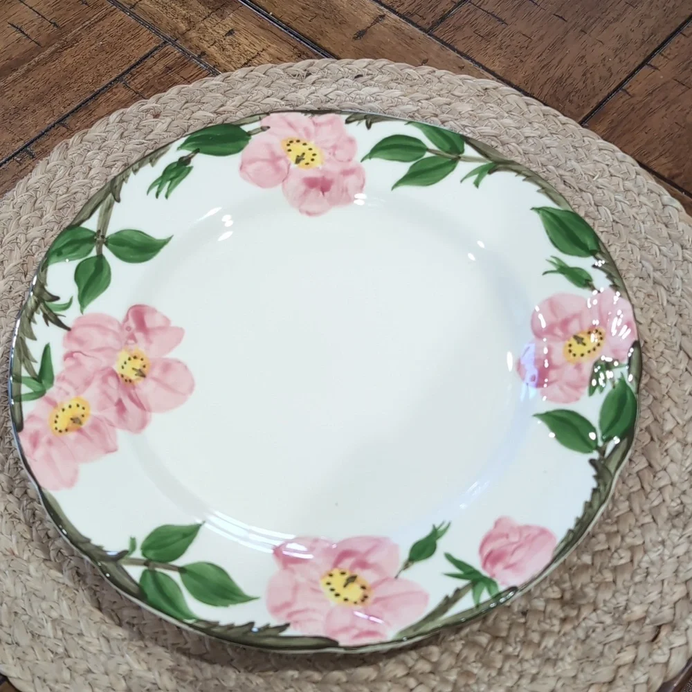 Vintage (2) Two Franciscan Desert Rose Earthenware Dinner Plates 10 5/8